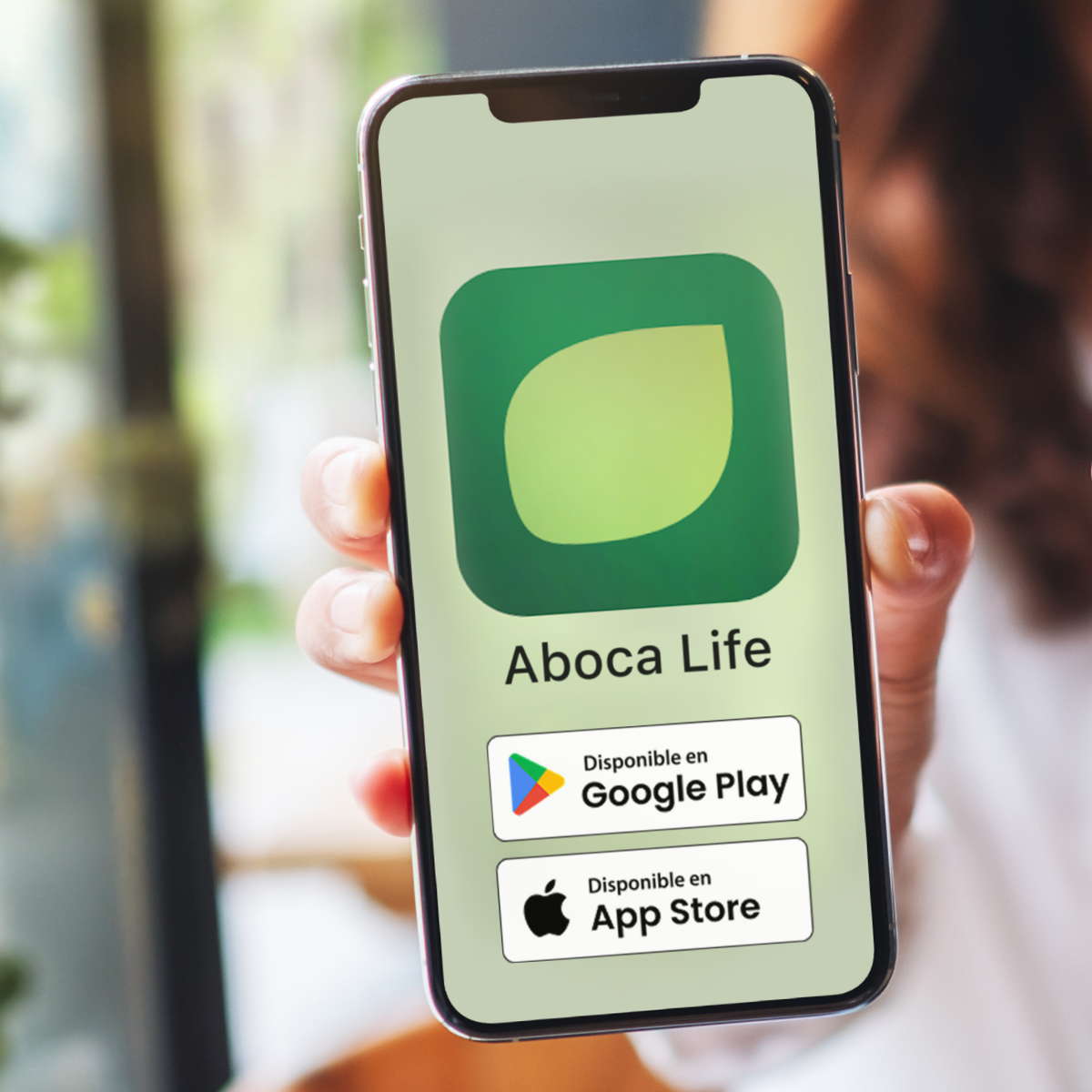 Mockup de la app Aboca Life en un smartphone
