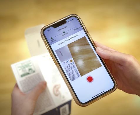 Mockup de la app Aboca Life en un smartphone